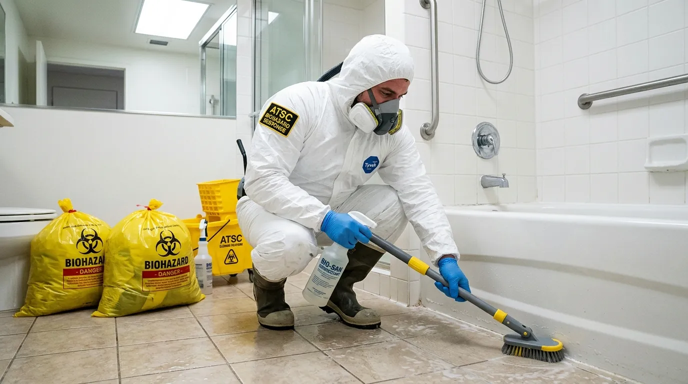 Decontamination equipment deployed for Blood Cleanup in Waynesville